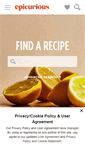 Mobile Screenshot of epicurious.com