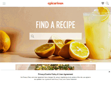 Tablet Screenshot of epicurious.com